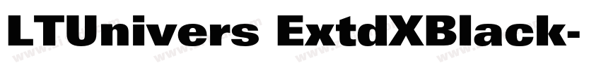 LTUnivers ExtdXBlack字体转换